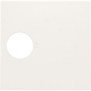 NIKO Enjoliveur pour connection coax simple, blanc [101-69101]