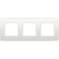 NIKO Plaque de recouvrement (71mm) triple horizontal, blanc [101-76700]
