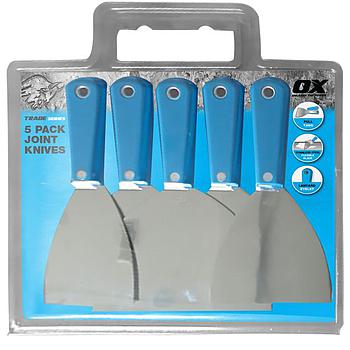 OX 5 PACK JOINT KNIVES - 3",4",5",6" AND 10"