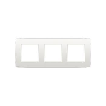 NIKO Plaque de recouvrement (71mm) triple horizontal, blanc [101-76700]